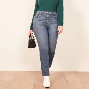 NWT Reformation Liza Size 18 Straight Leg Jeans